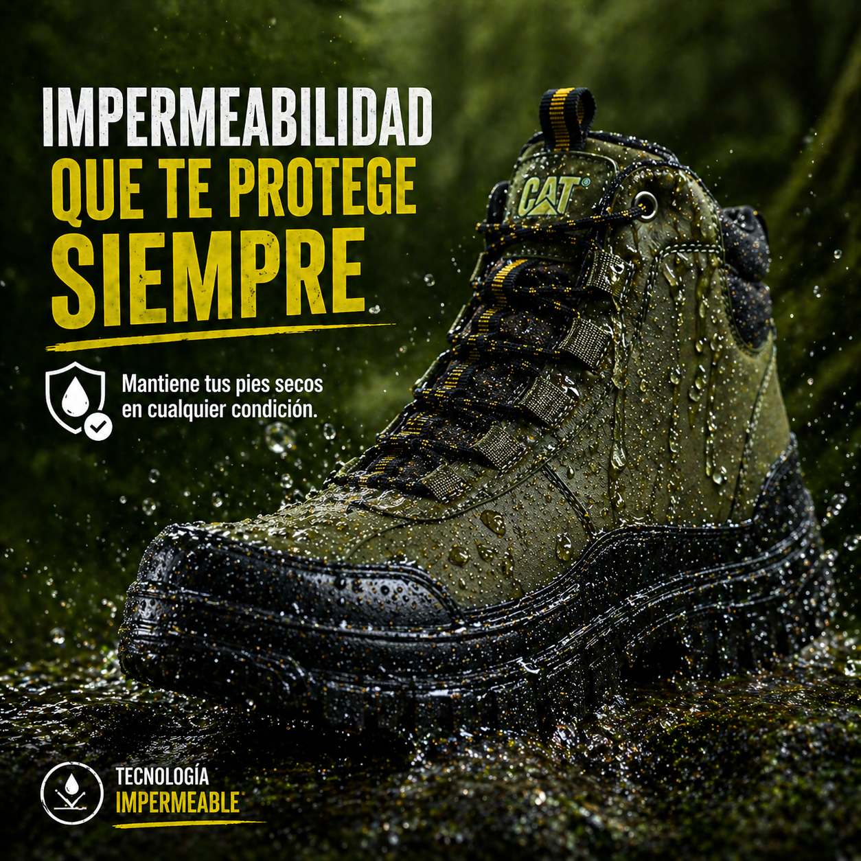 Bota Táctica CAT – Últimas Unidades a Mitad de Precio