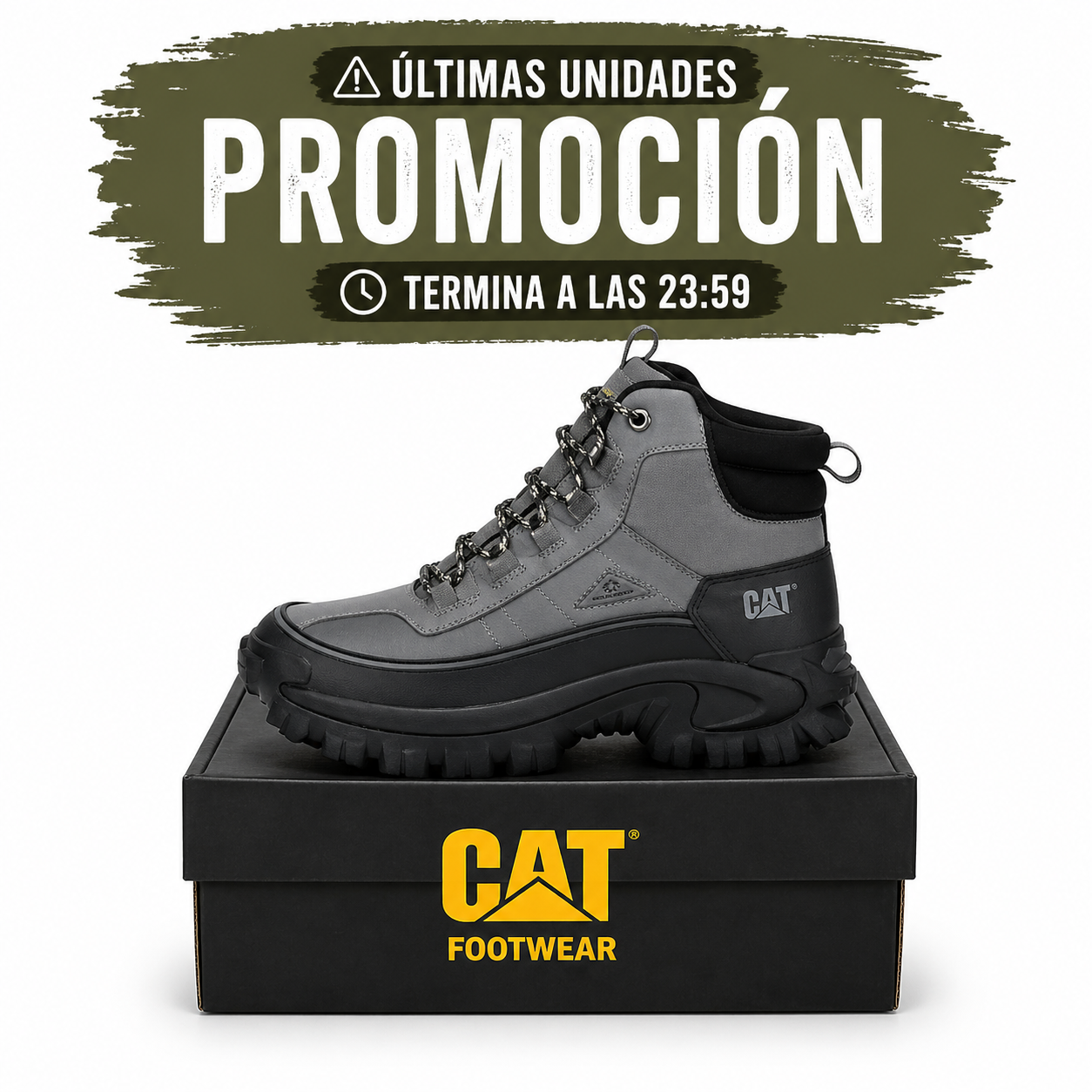 Bota Táctica CAT – Últimas Unidades a Mitad de Precio