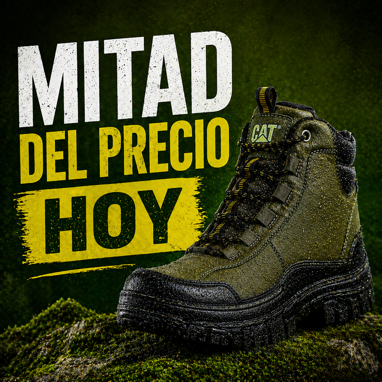 Bota Táctica CAT – Últimas Unidades a Mitad de Precio