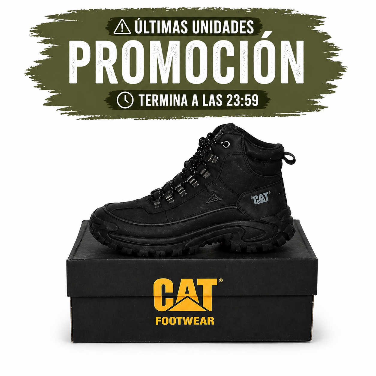Bota Táctica CAT – Últimas Unidades a Mitad de Precio
