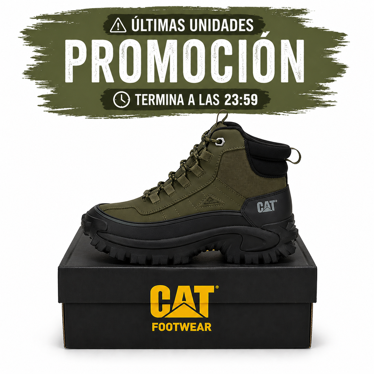 Bota Táctica CAT – Últimas Unidades a Mitad de Precio